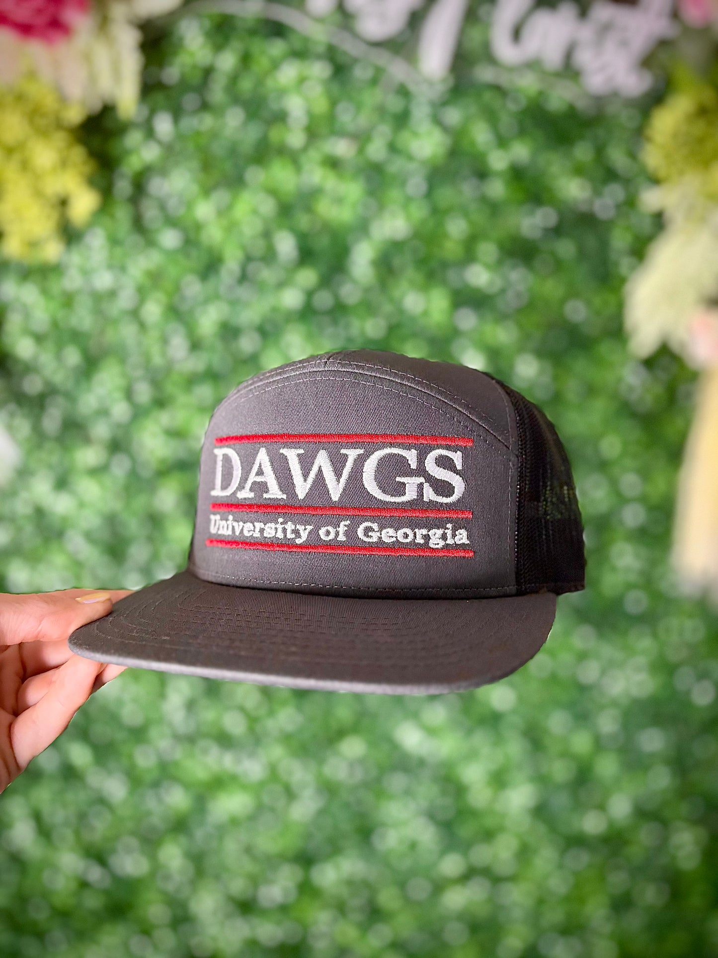 Grey & White Dawgs Hat
