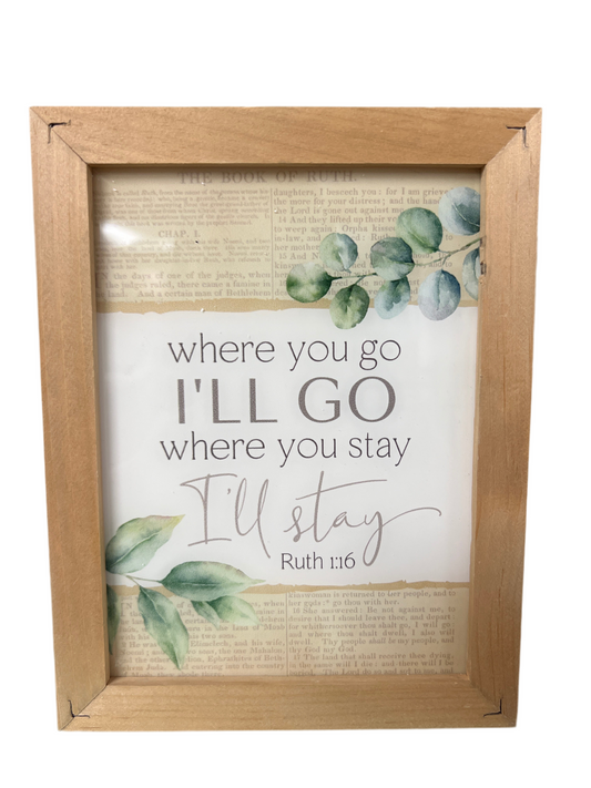 Ruth 1:16 Canvas