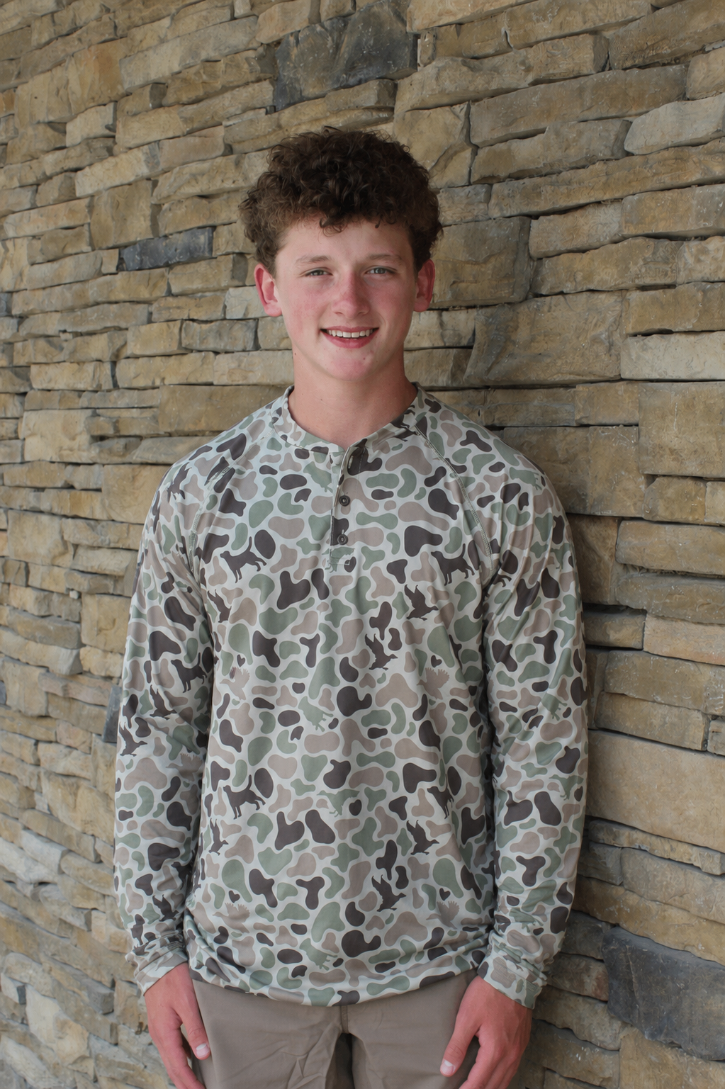 3 Button Henley | Diyala Camo