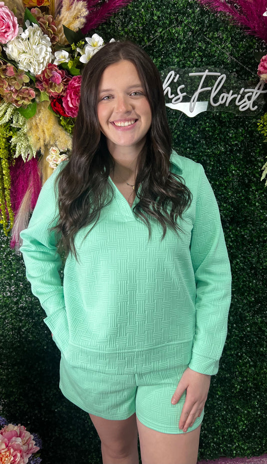 Lindsey Mint Top