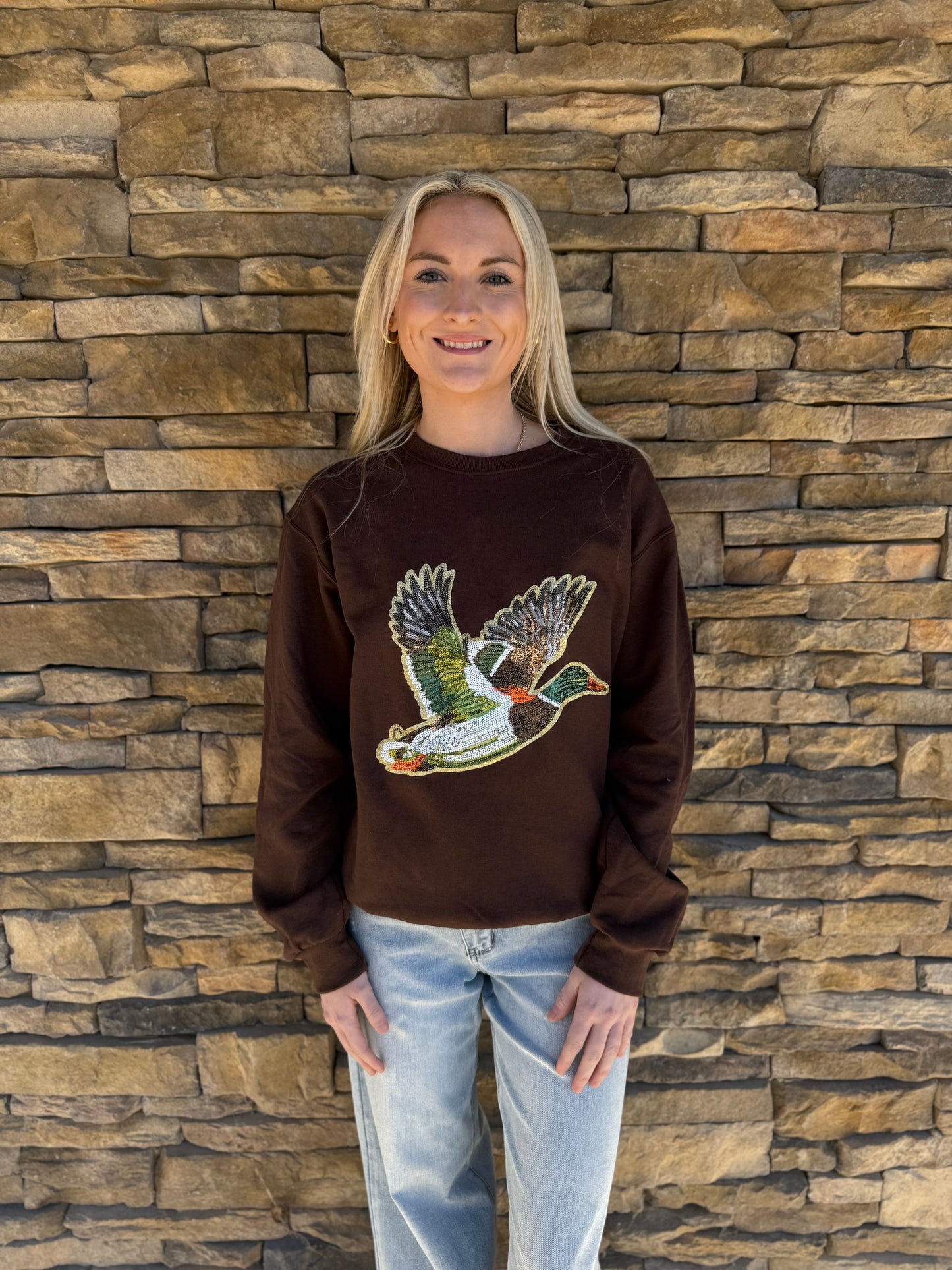 Sequin Duck Sweatshirt