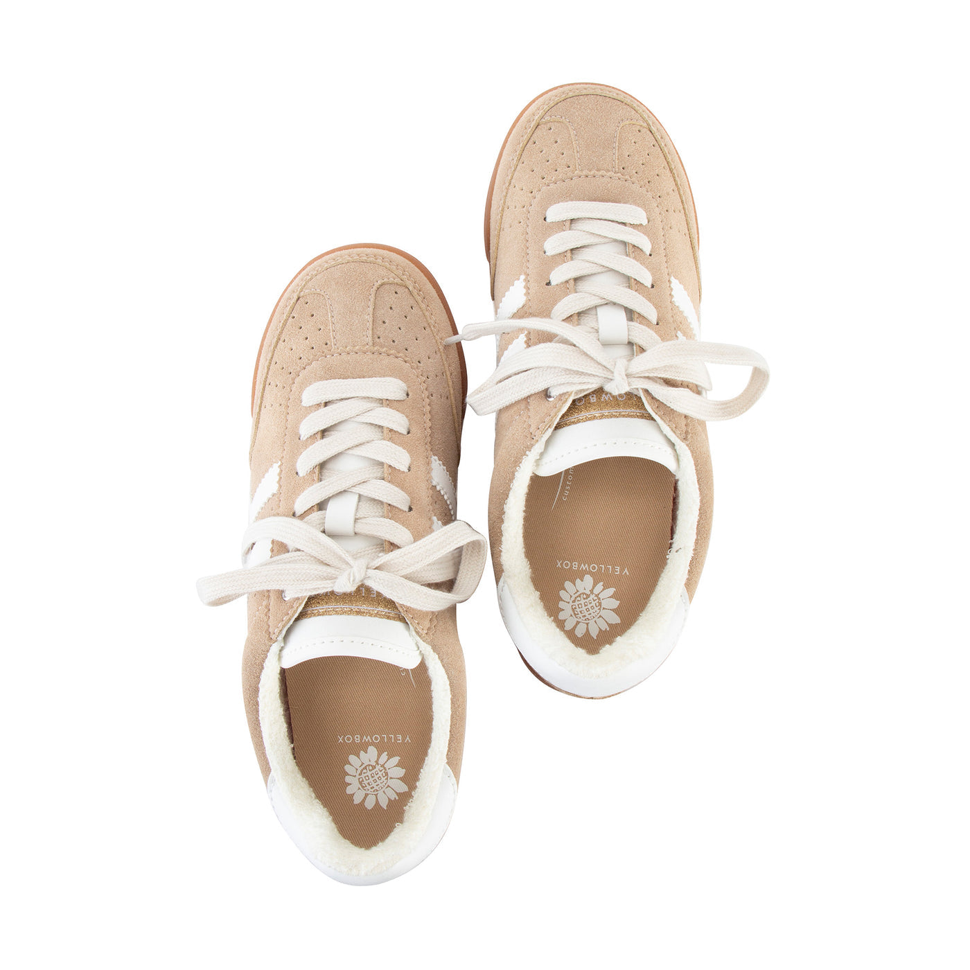Neevan sand Lace-up Sneaker by Yellowbox