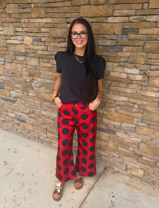 Game Day Polka Dot Pants