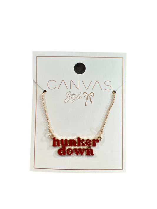 Hunker down necklace