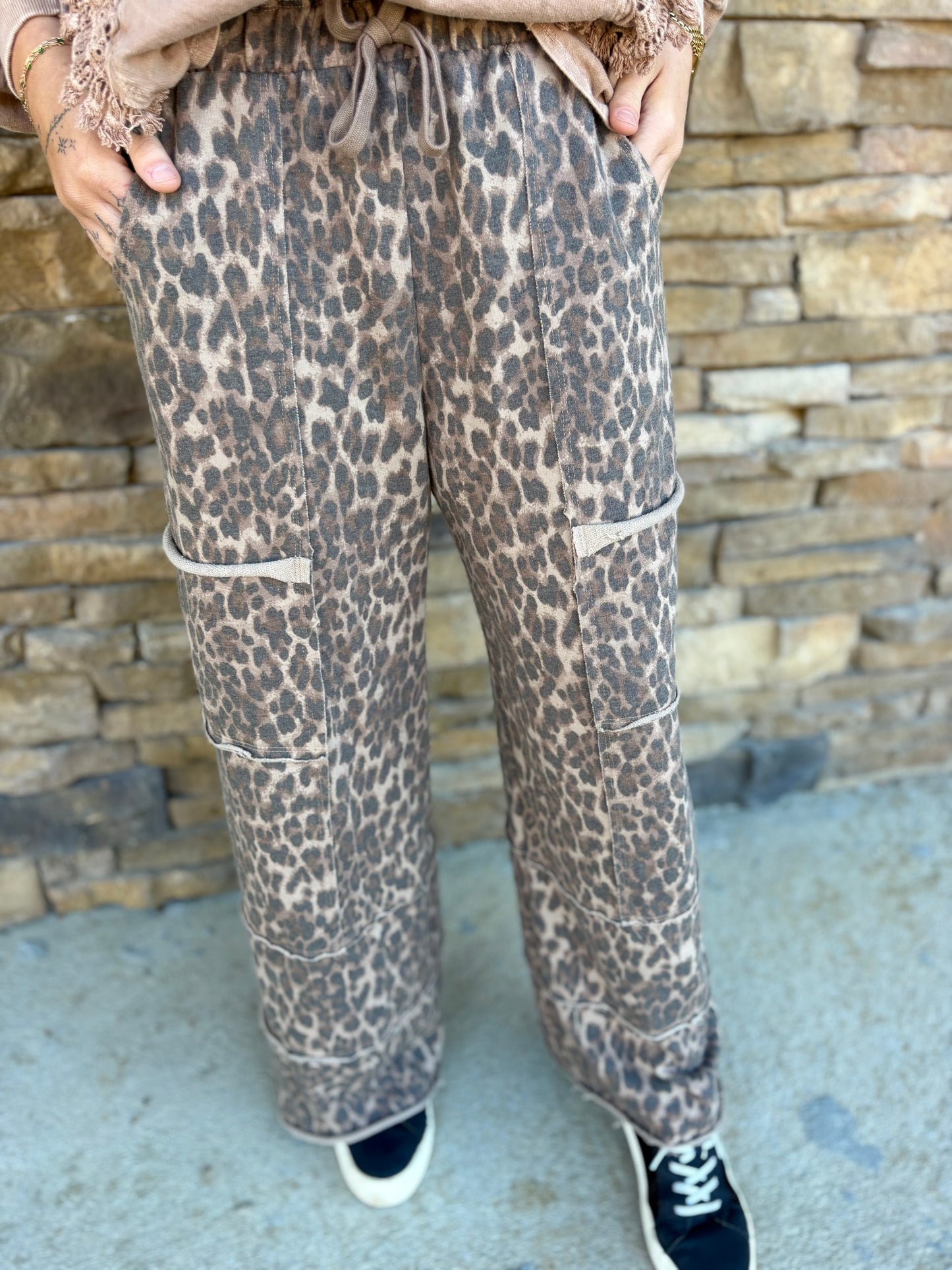 The Leopard Wide Leg Pants
