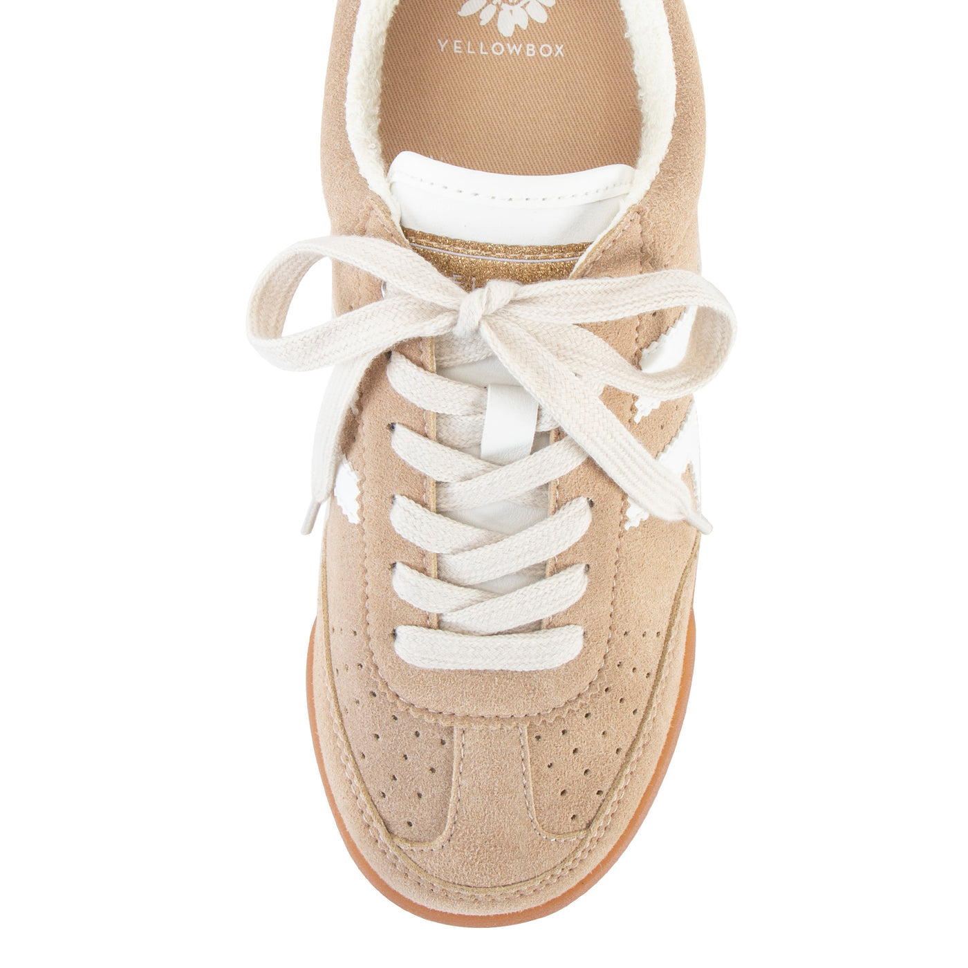Neevan sand Lace-up Sneaker by Yellowbox