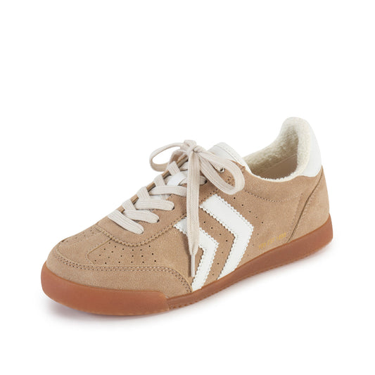 Neevan sand Lace-up Sneaker by Yellowbox