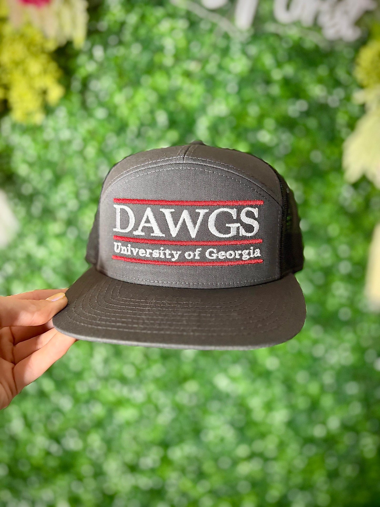 Grey & White Dawgs Hat