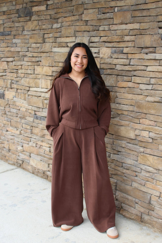 Wide Leg Pant Set