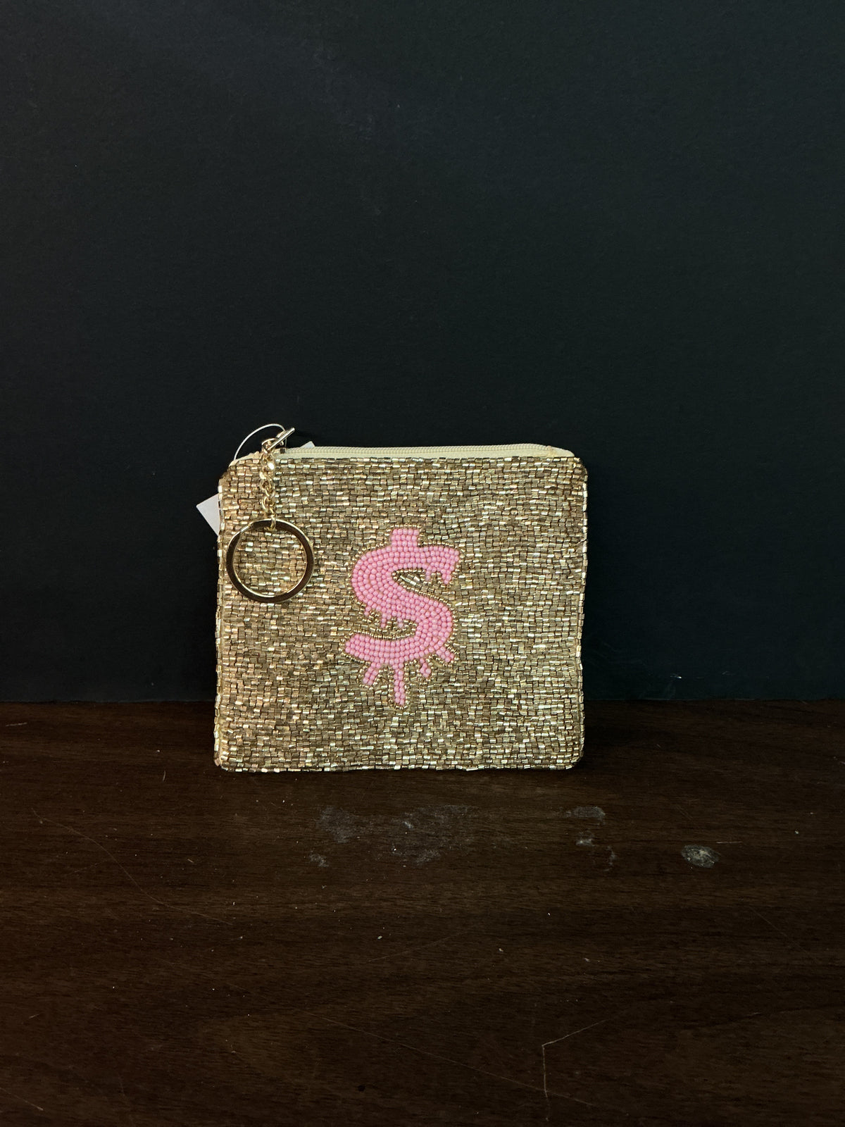 Bedazzled Gold Coin Baggy