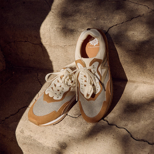 Yellowbox accent chestnut sneaker