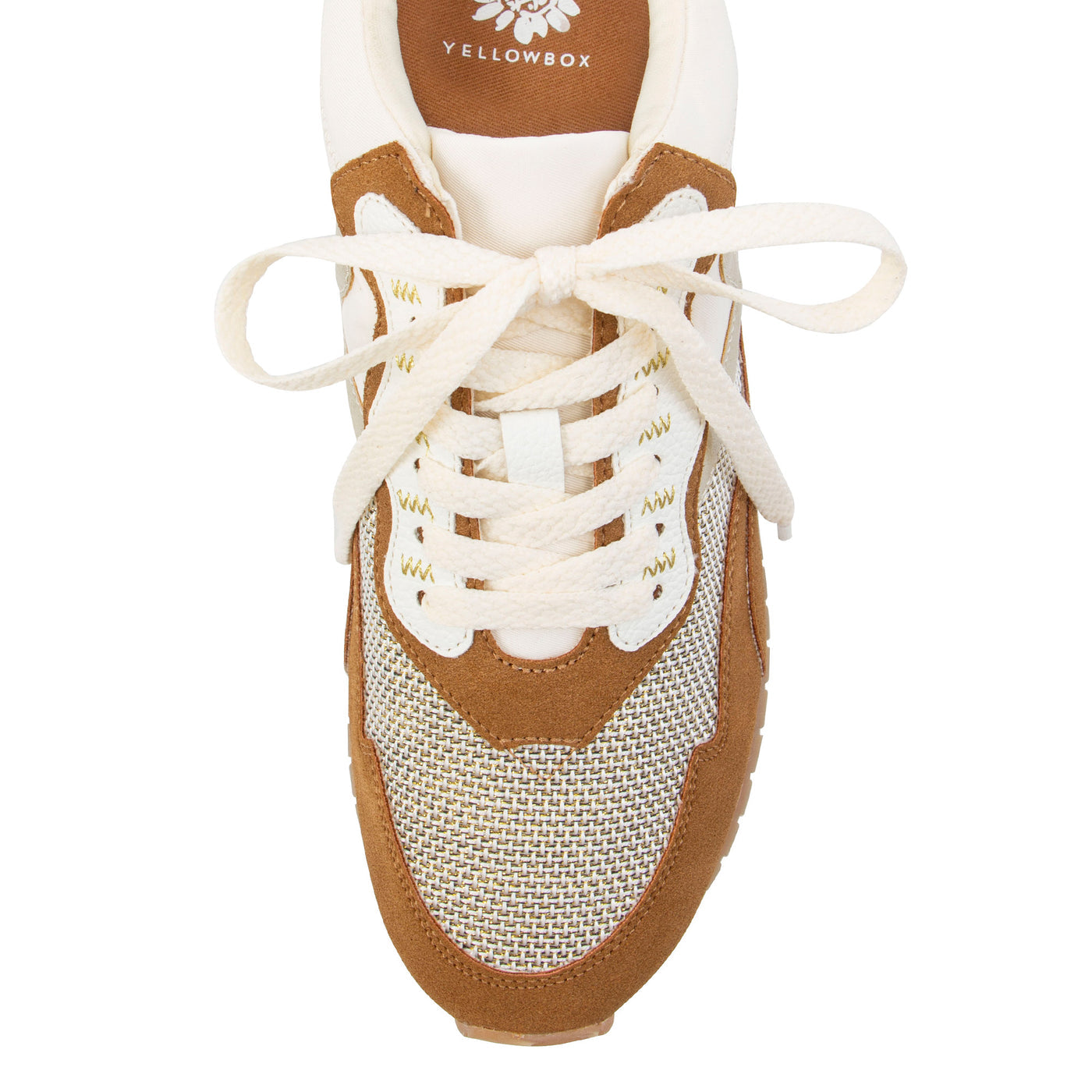 Yellowbox accent chestnut sneaker