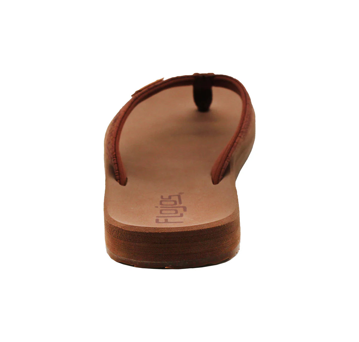 Flojos Brown Leather Billie Comfort Flipflops