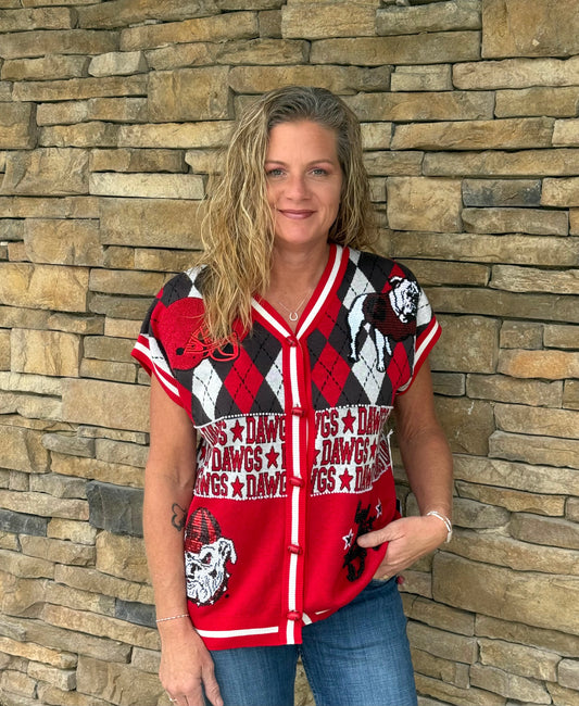 Rival Argyle Cardigan