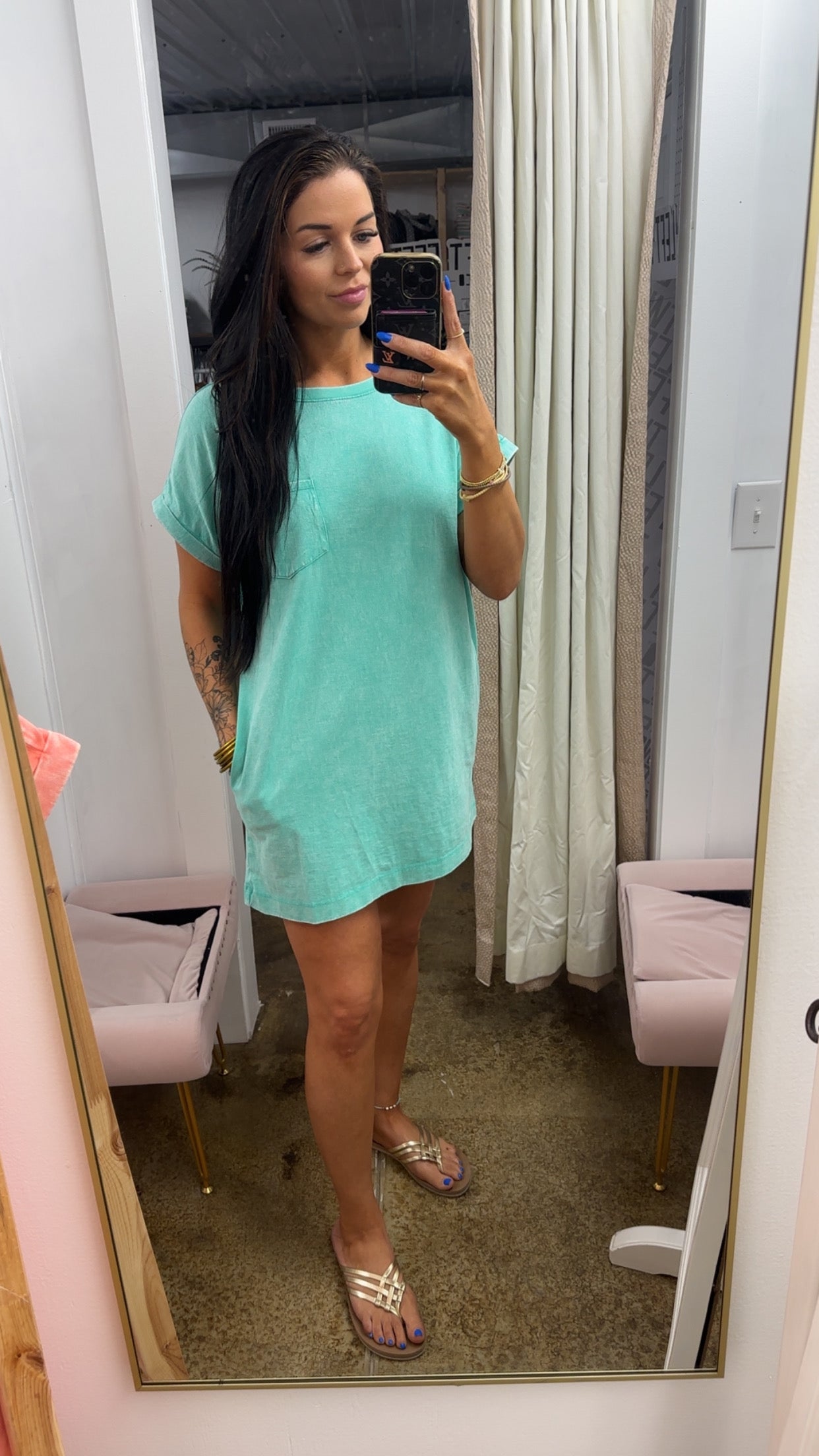 Cotton Wash T-shirt Dress