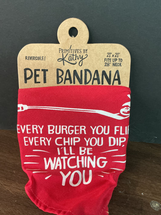 I’ll be Watching You Pet Bandana