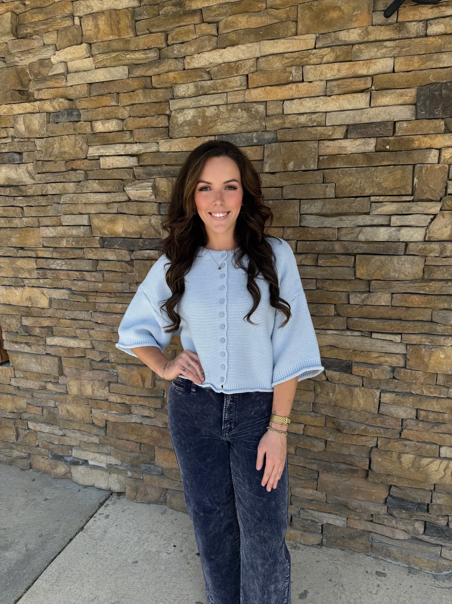 Half Sleeve Oversized Cardigan