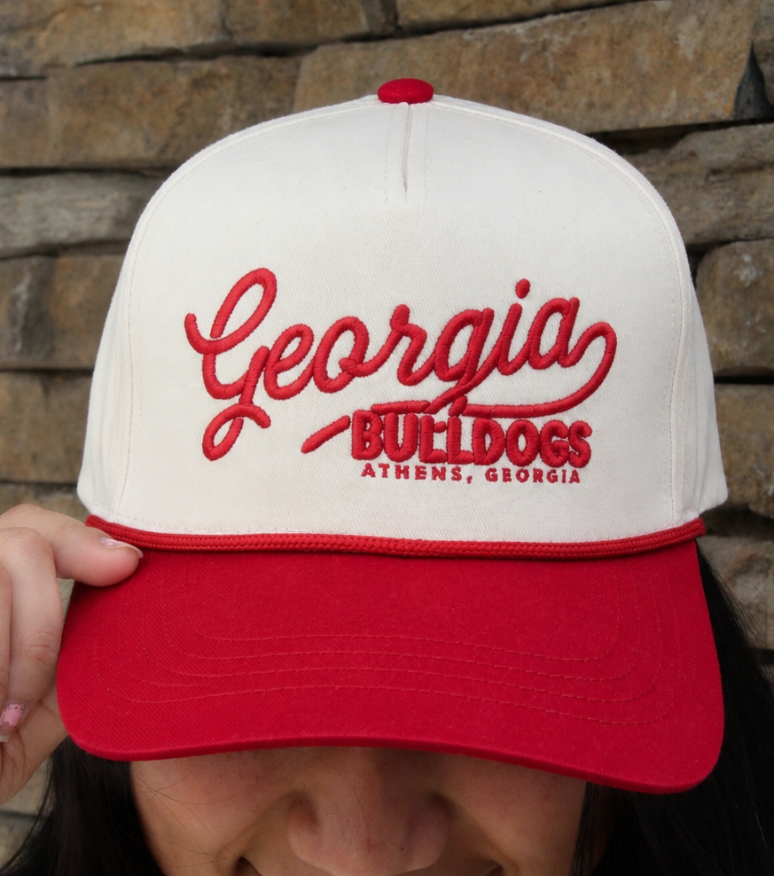 Georgia Bulldogs Ropped Trucker Hat