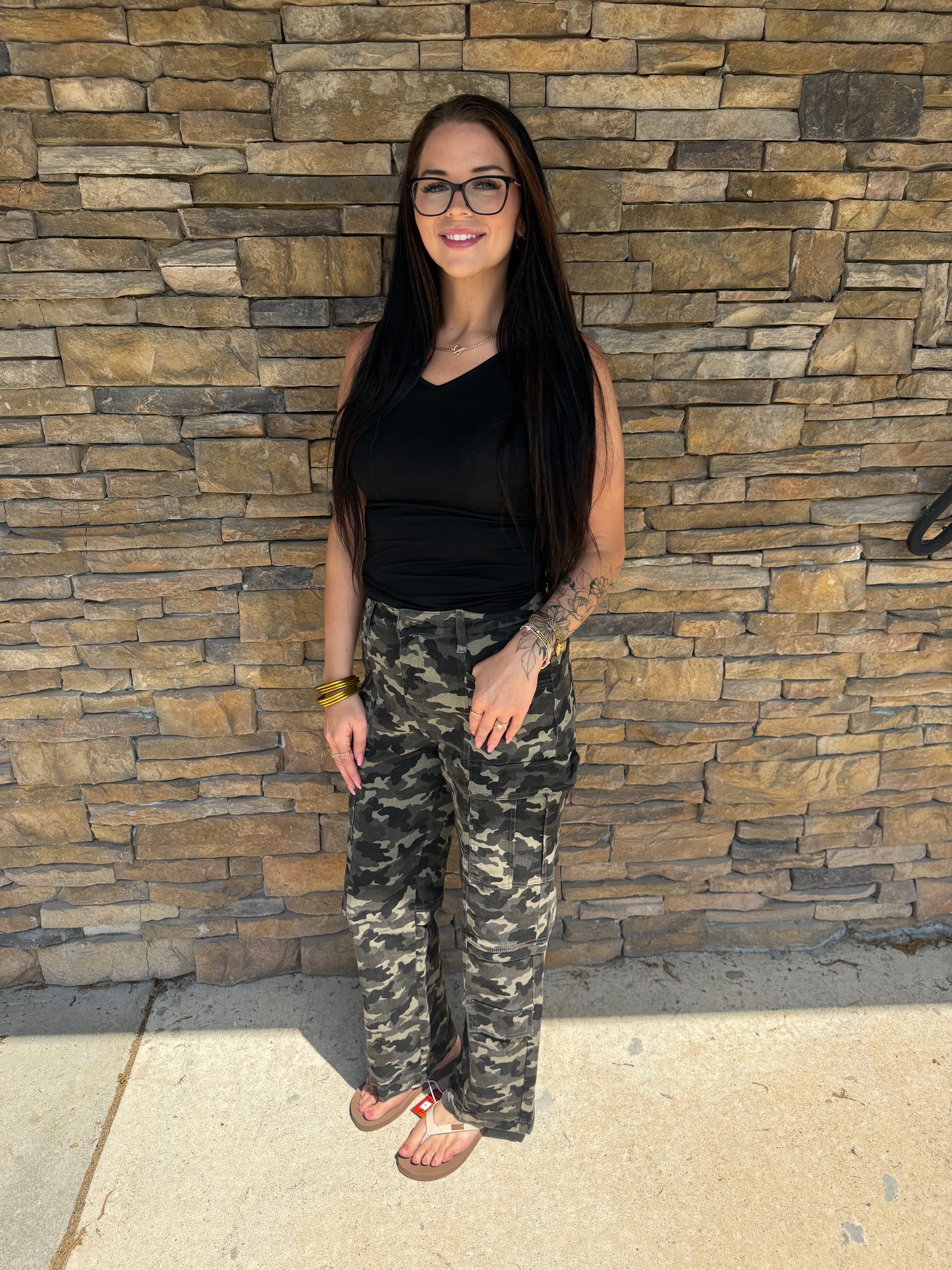 Camo Barrel Jeans
