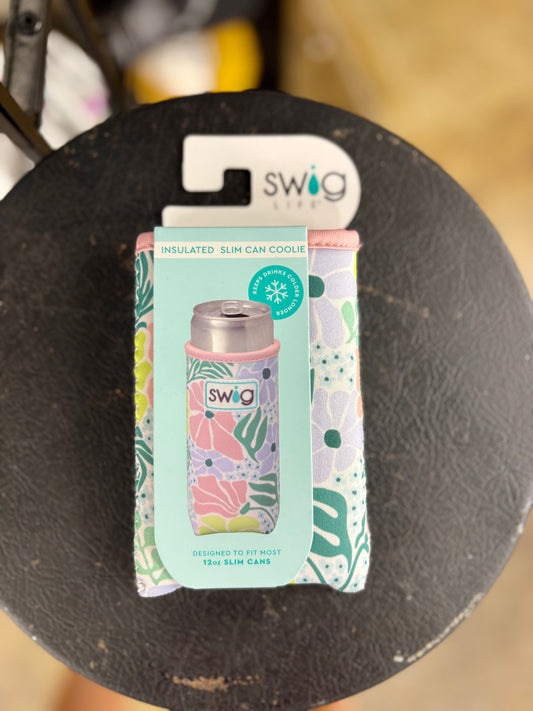 Garden Party Insulated Slim Can Coolie | Swig Life