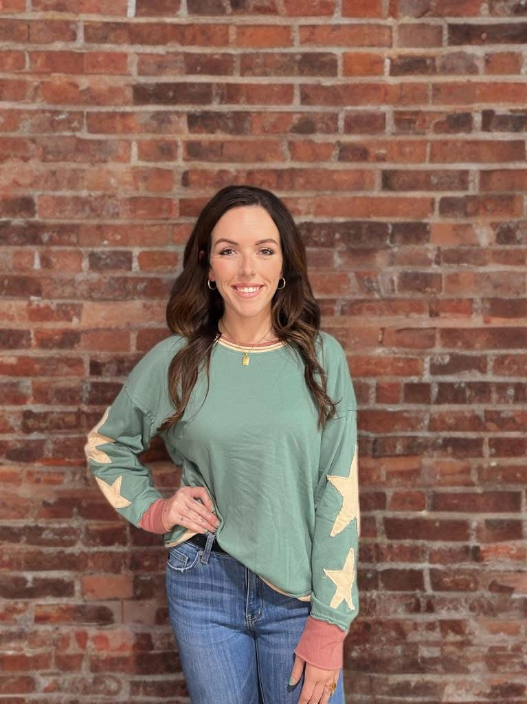 Pixi & Ivy Star top sage