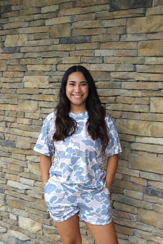 Camouflage Lounge Short Set