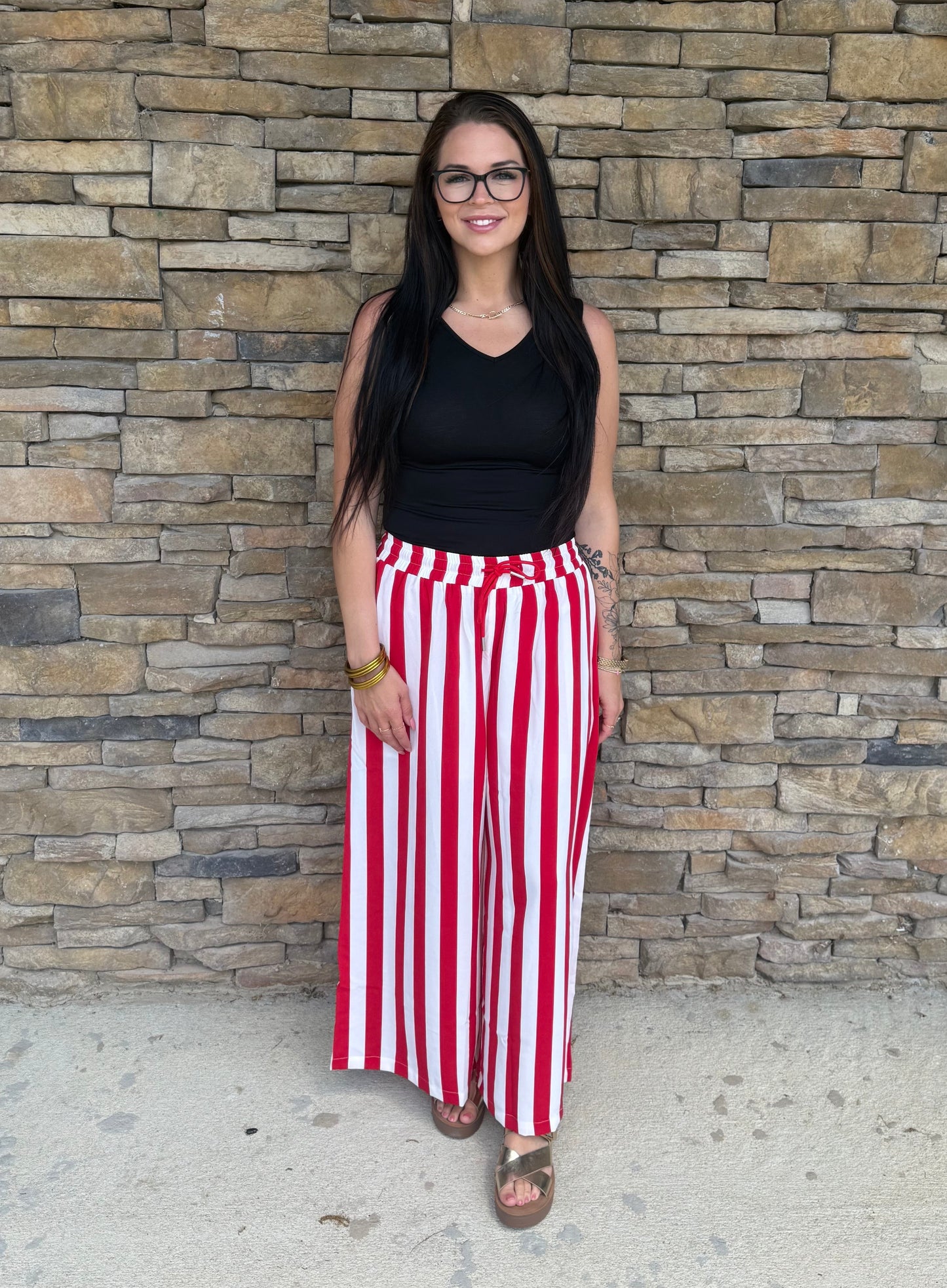 Stars & Stripes Wideleg Pants