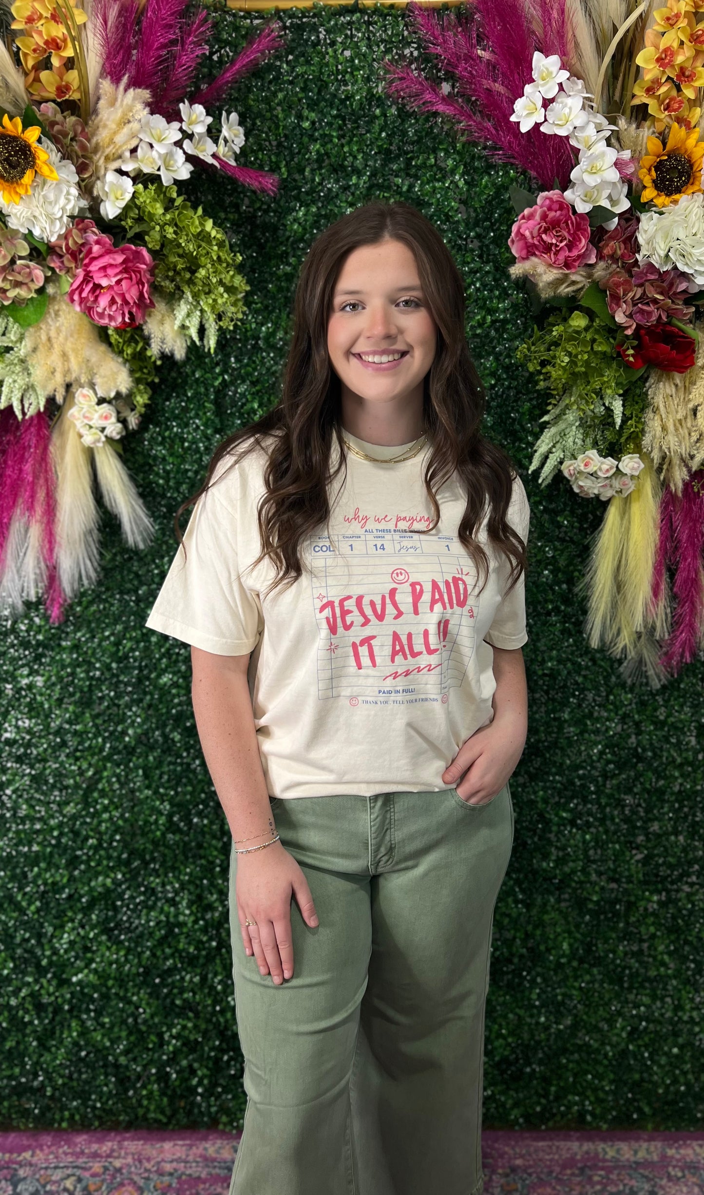 Jesus paid it all tee