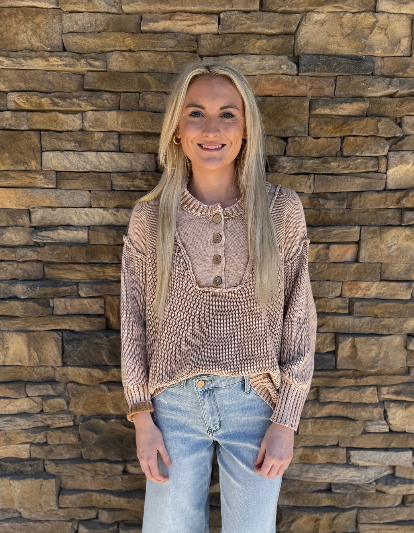 The Washed Walnut Sweater