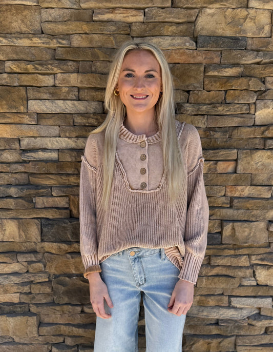 The Washed Walnut Sweater