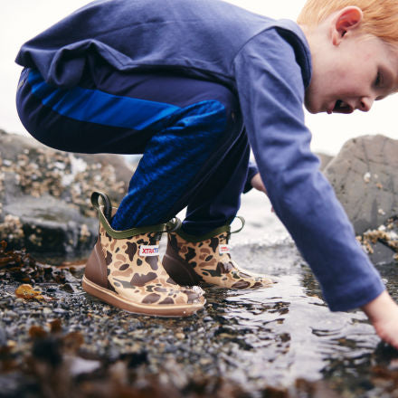 Big Kids Duck Camo XtraTuf Deck Boots
