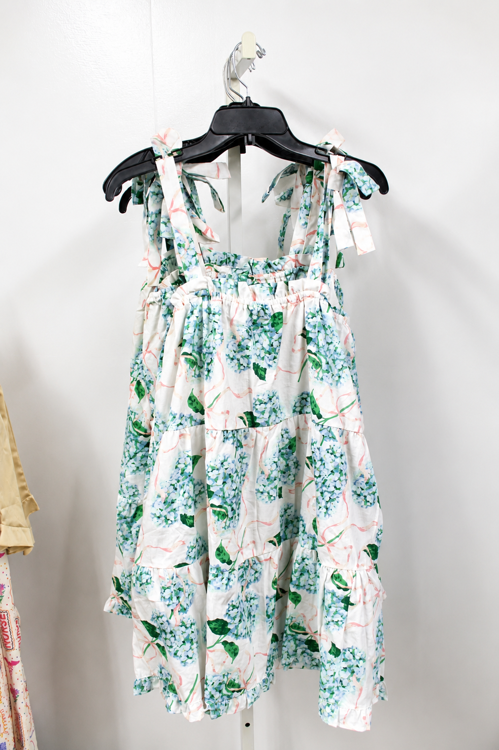 Tie Top Hydrangea Ribbon Dress
