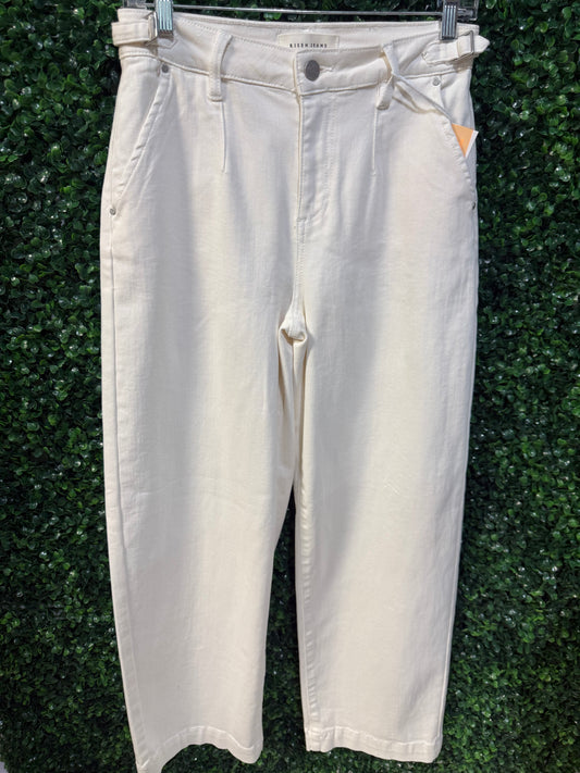 Risen Cream Jeans