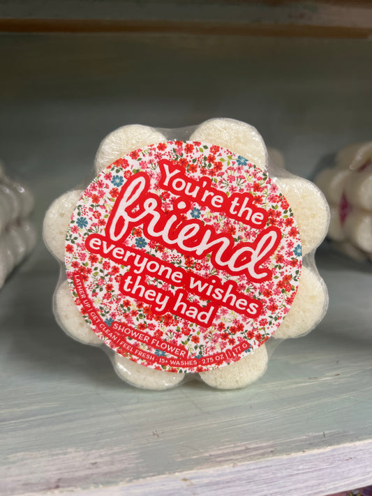 You’re the friend soap in a sponge