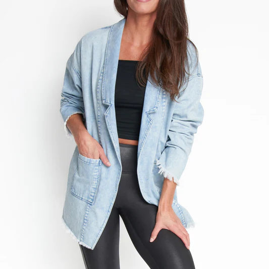 Lilly’s Oversized Denim Blazer