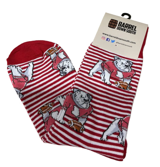 Striped Bulldog Socks