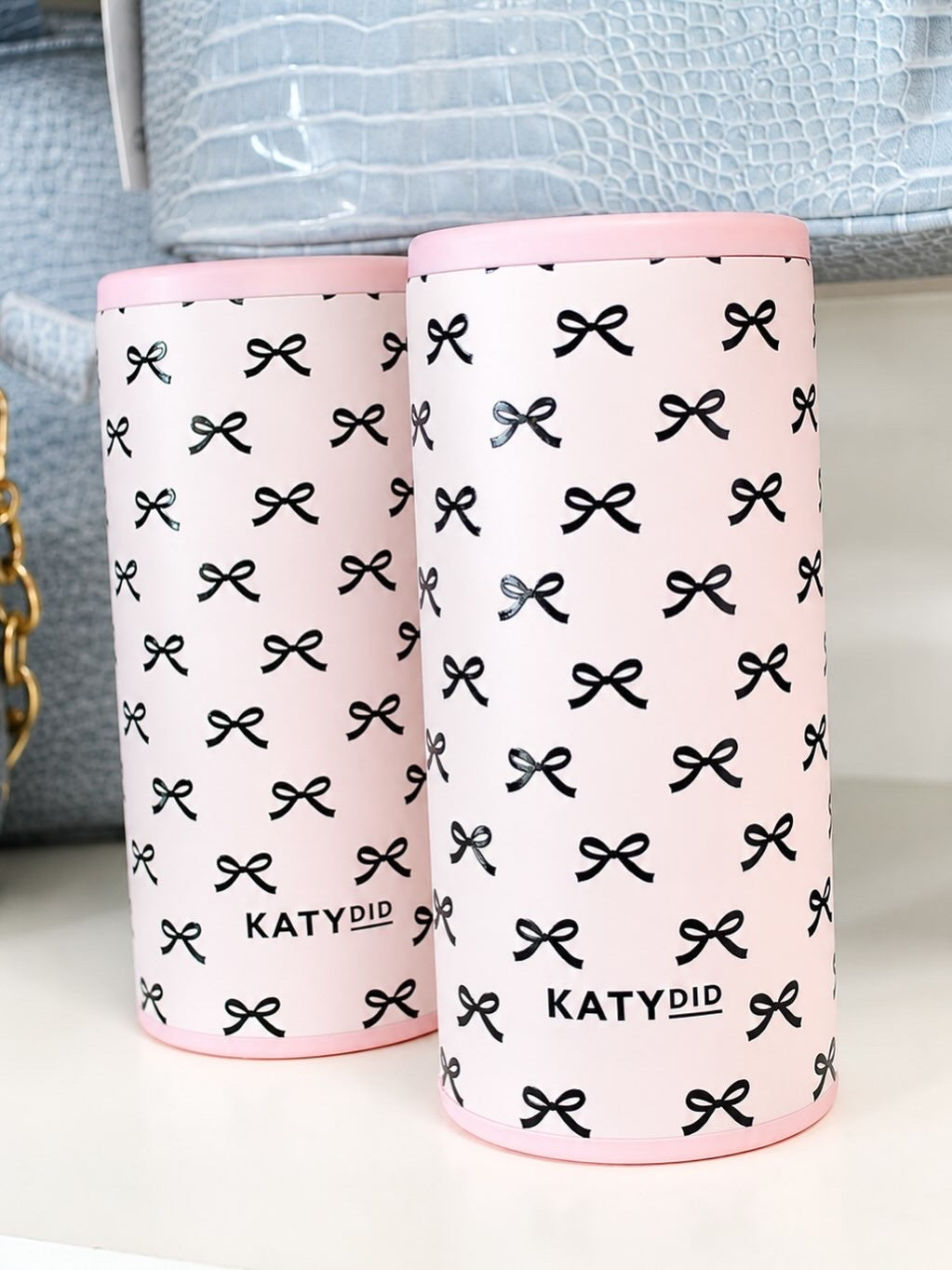 Black & Pink Mini Bows Slim Coolie