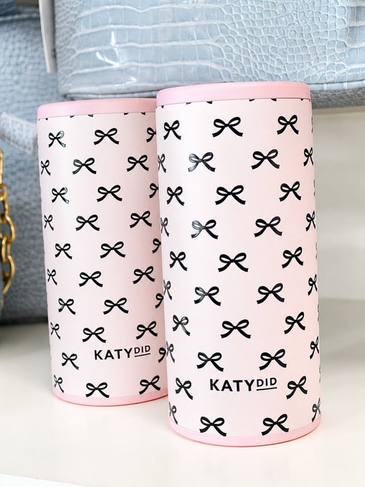 Black & Pink Mini Bows Slim Coolie