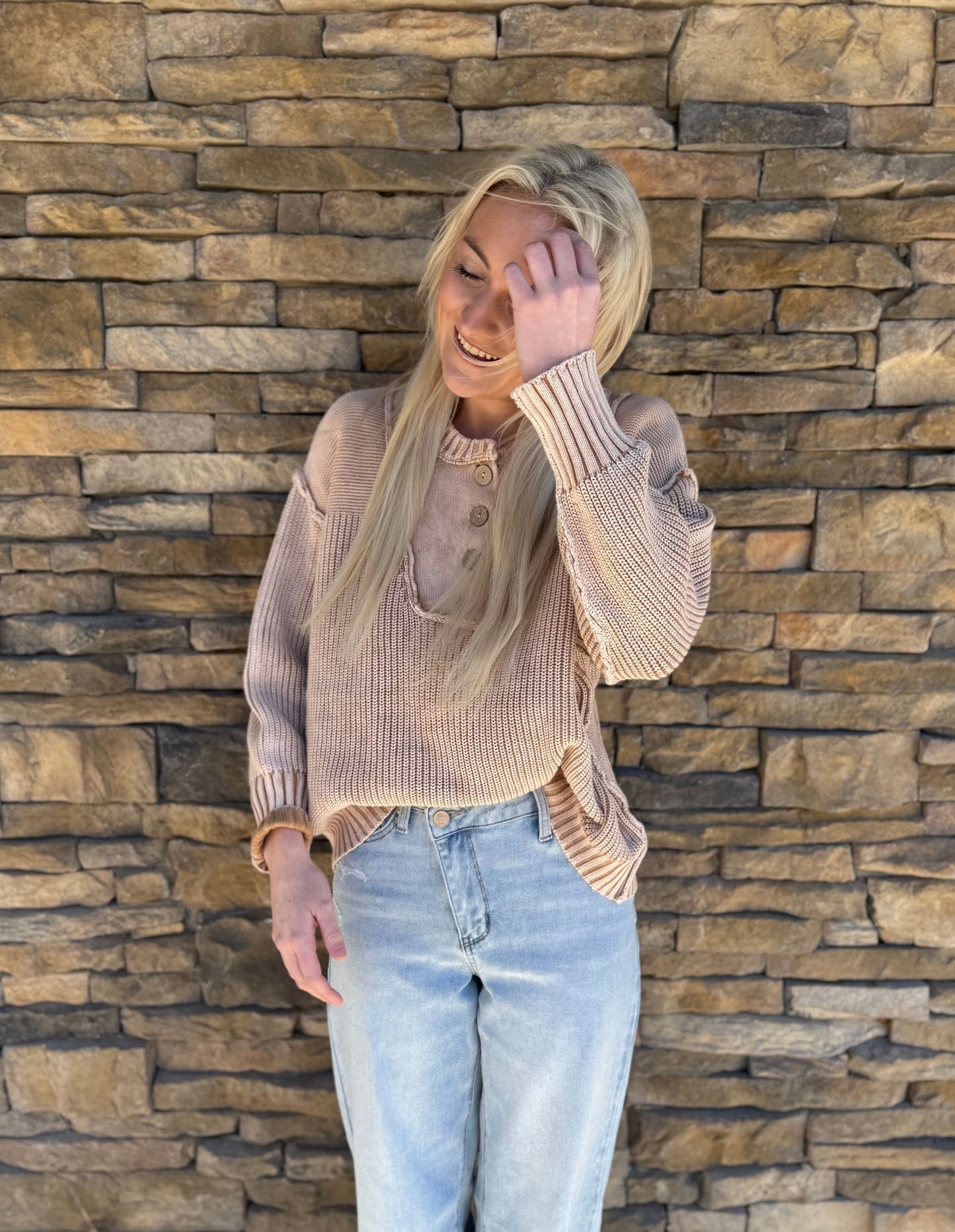 The Washed Walnut Sweater