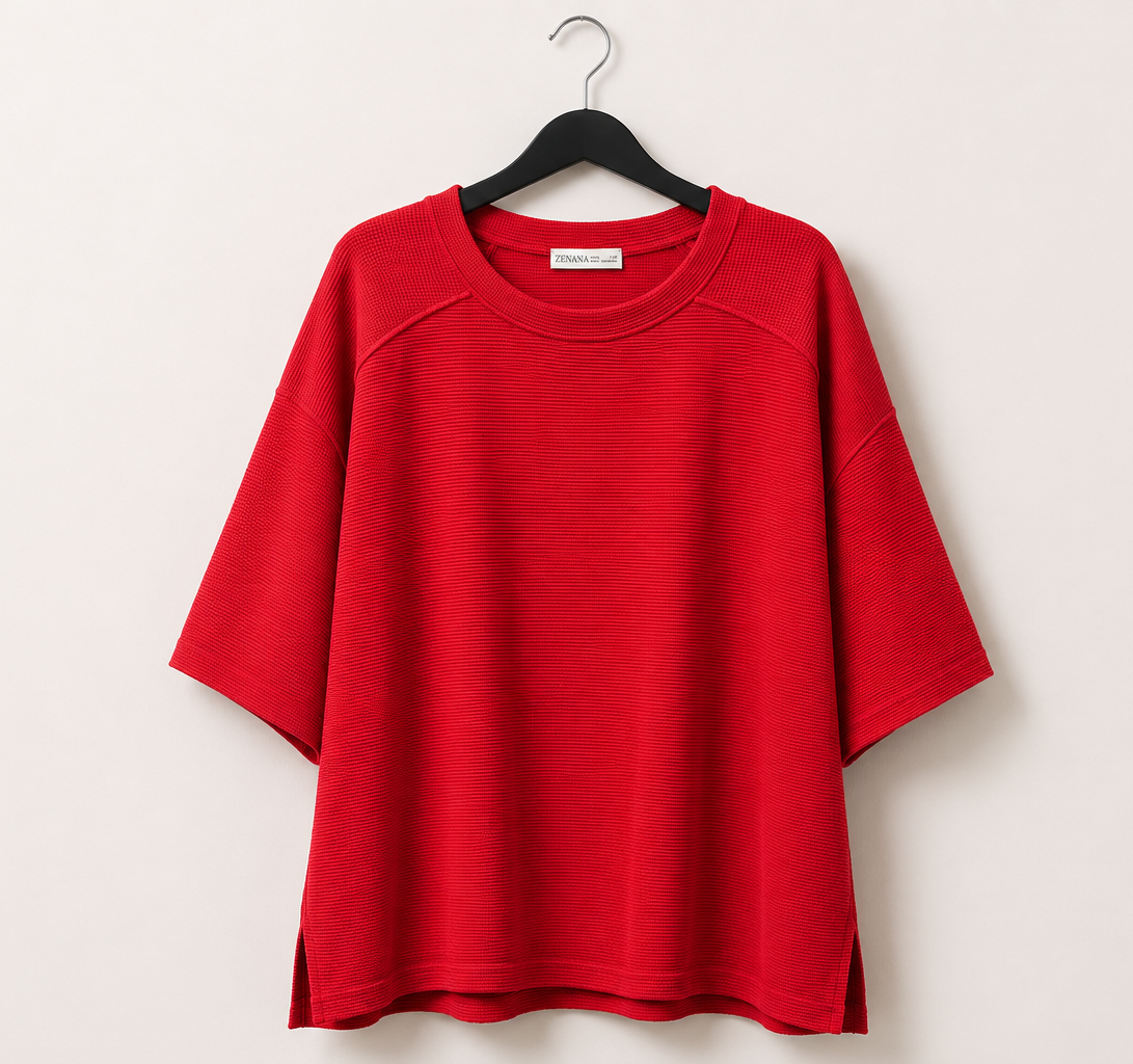 Zenana Plus Double Knit Top