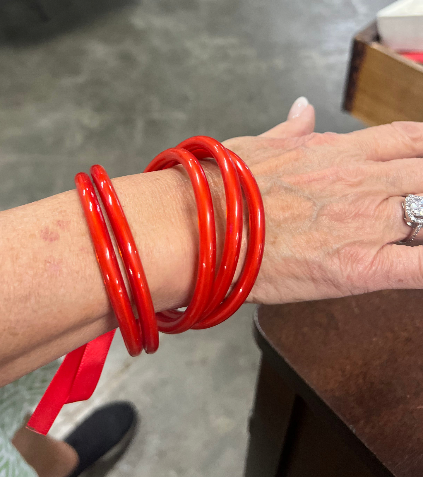 Red Jelly Bangles