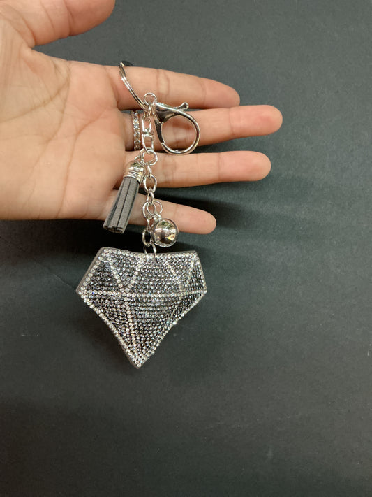 Bedazzled Diamond Keychain