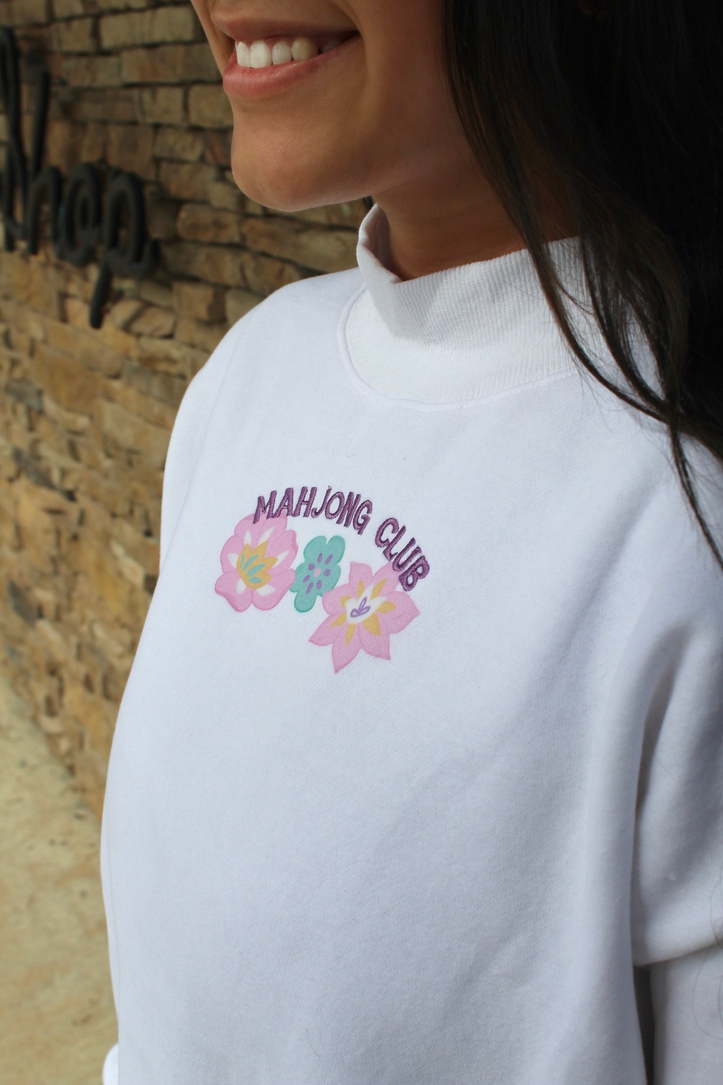 Mohjong Club Mockneck Sweatshirt