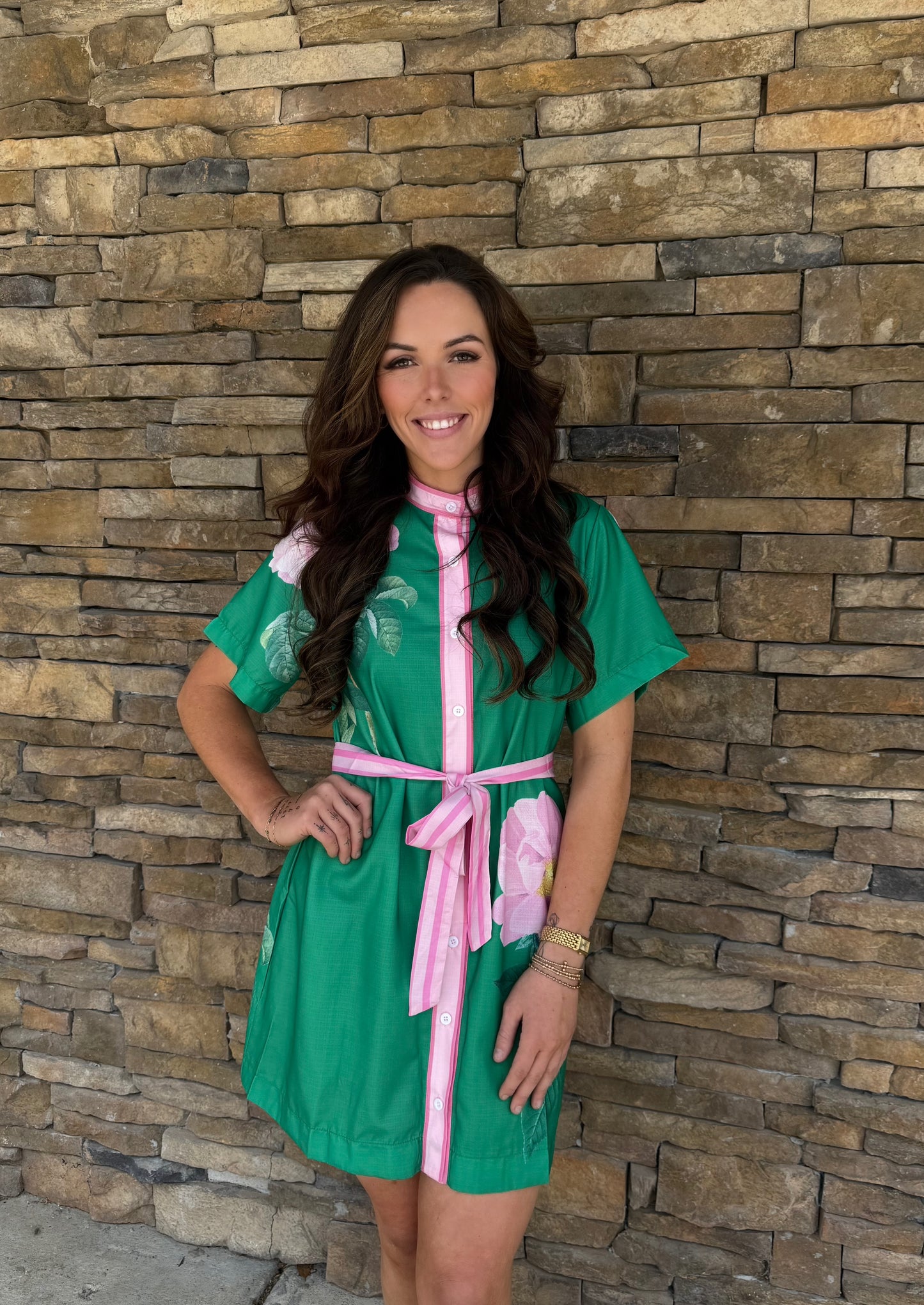 Floral Button Up Dress