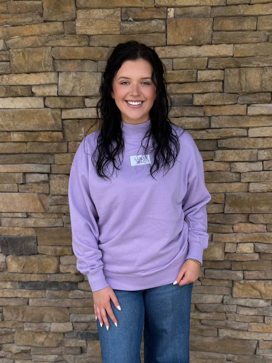 Lulu Mac Lavender Mockneck