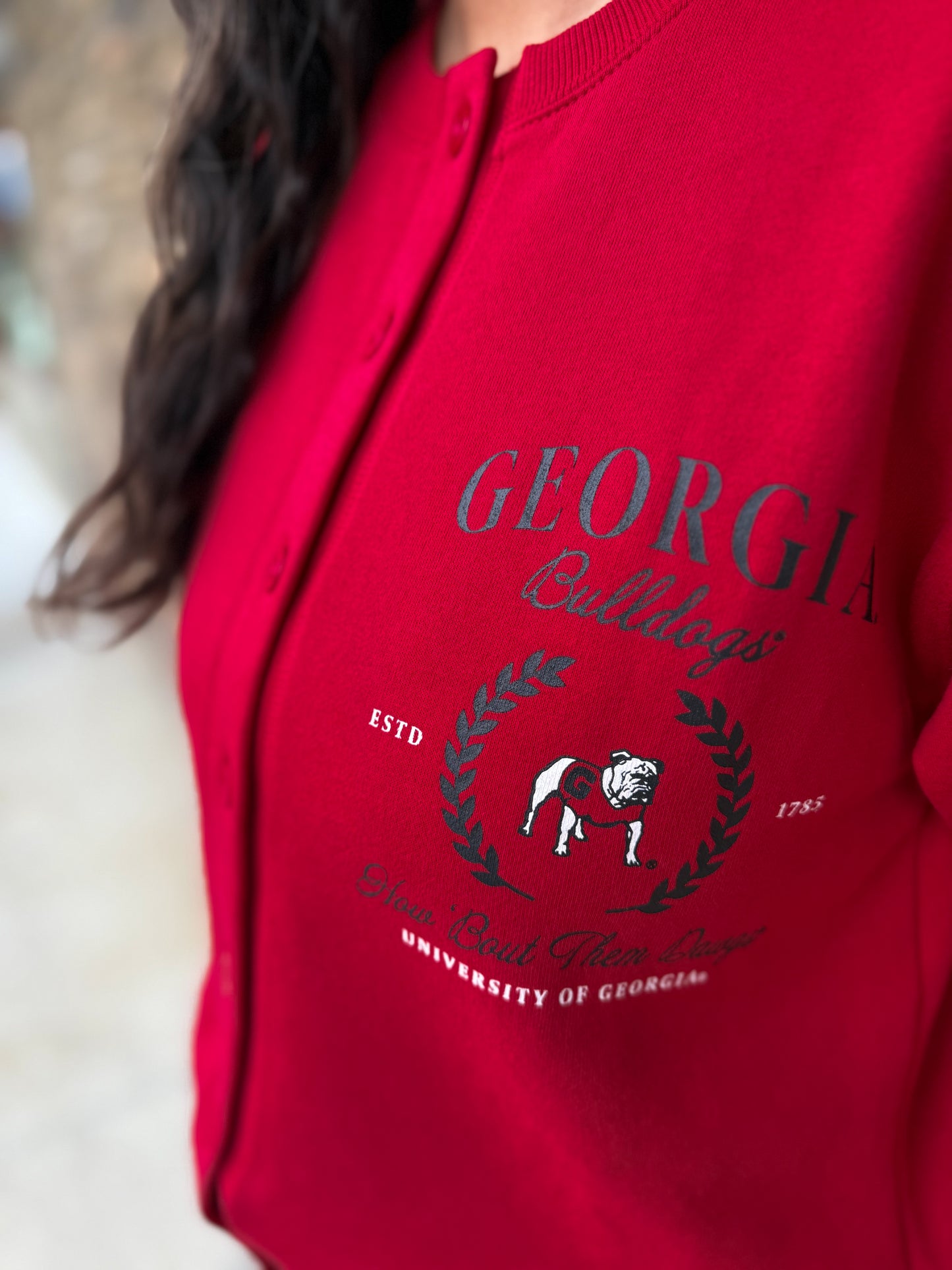 Georgia Bulldog Cardigan