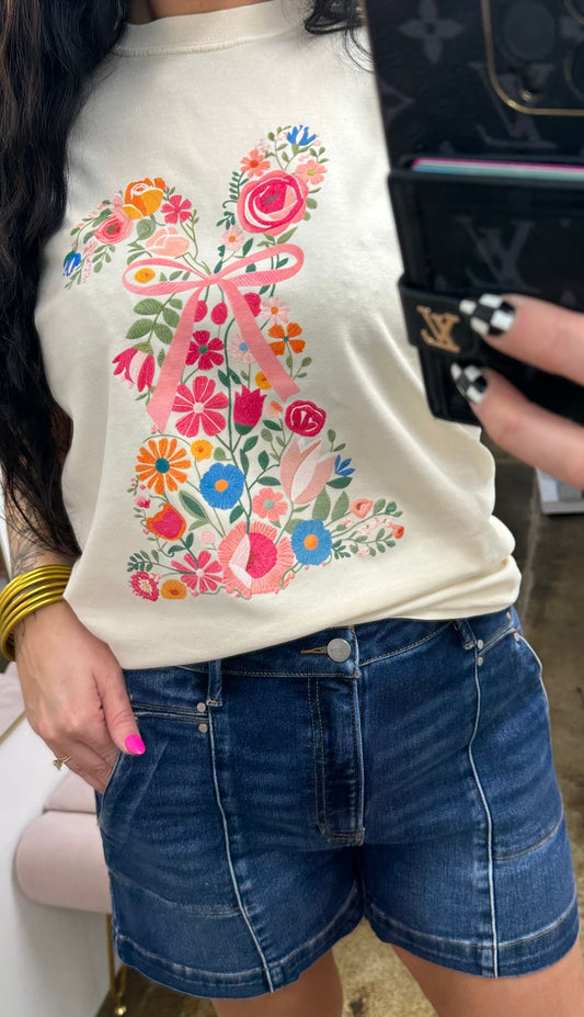 Bunny Floral tshirt