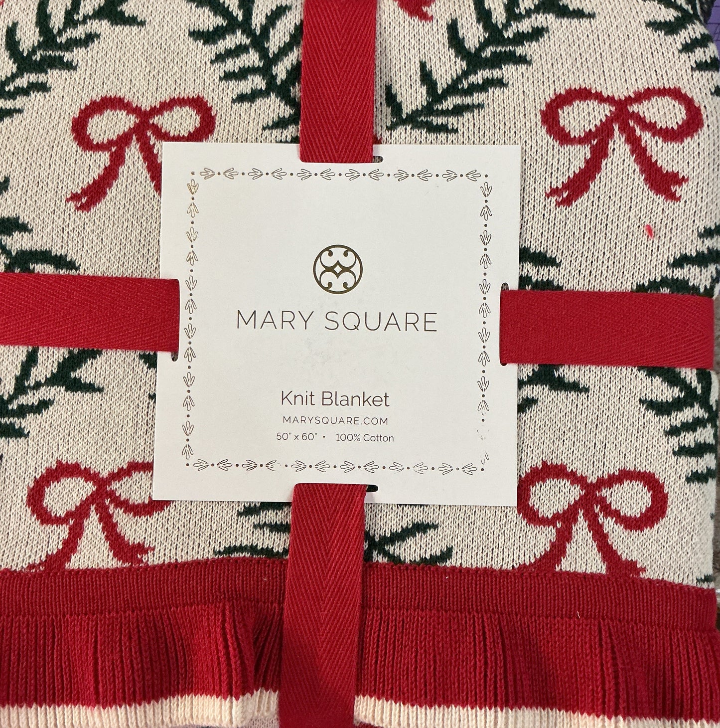 Holiday Trellis Blanket