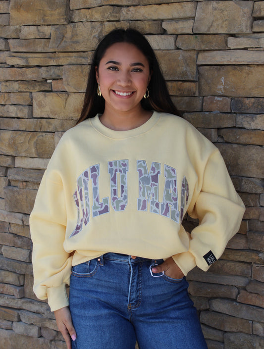 Lulu Mac Camo Buttercream Sweatshirt
