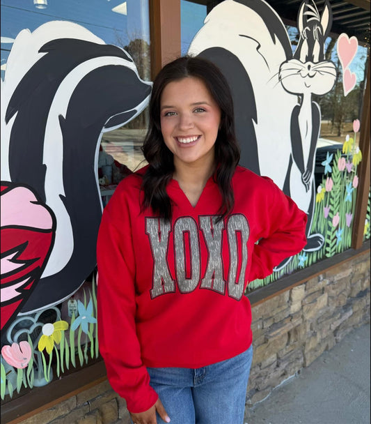 Xoxo v cut sweatshirt